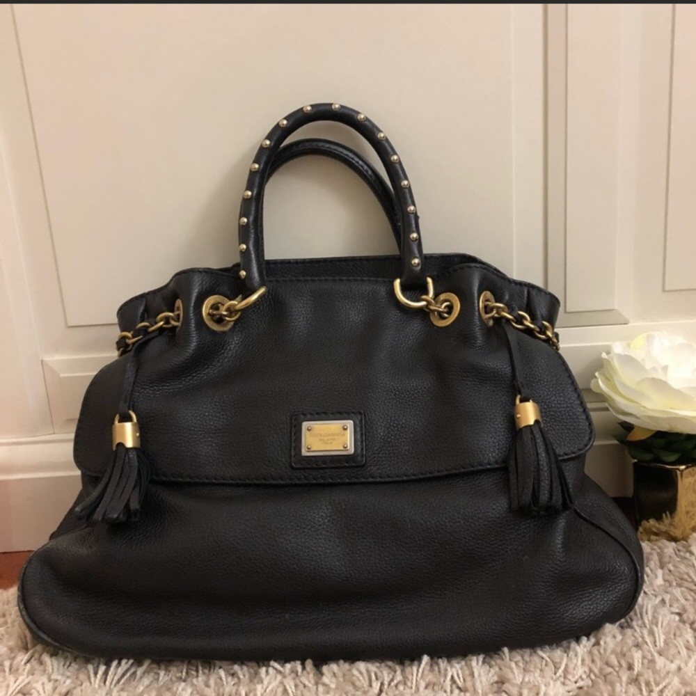 Vtg D&G bag _ Big Bag_black leather 🌹